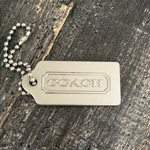 Coach Metallic Keychain Tag